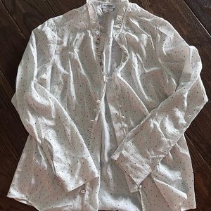 Express polka dot blouse